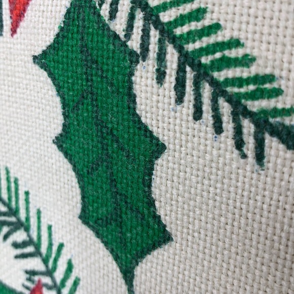 Beautiful vintage hand stenciled cotton Christmas table runner - Picture 11 of 13